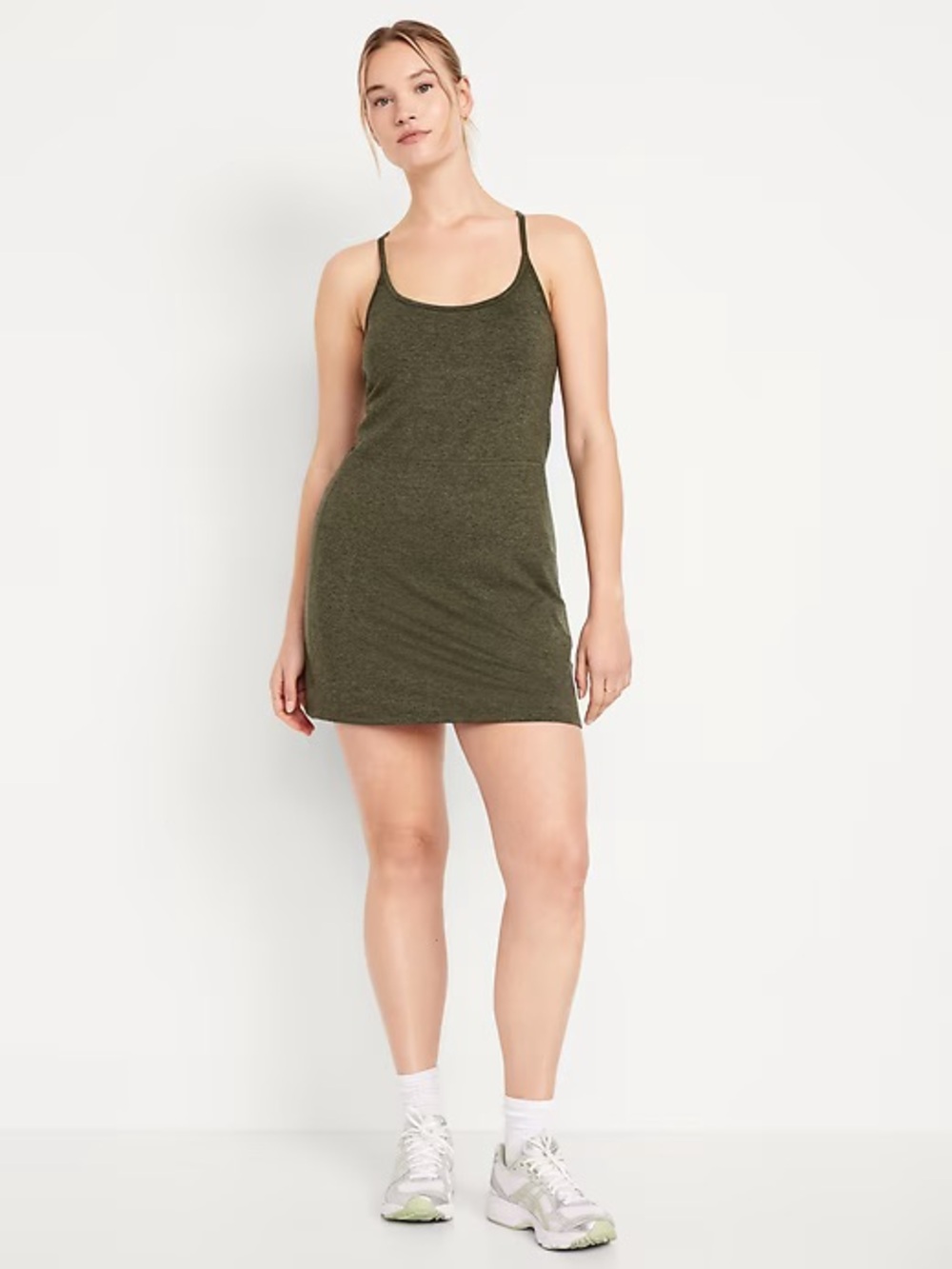 Old Navy CloudComfy Cami Athletic Dress in Alpine Tundra Green - Size M